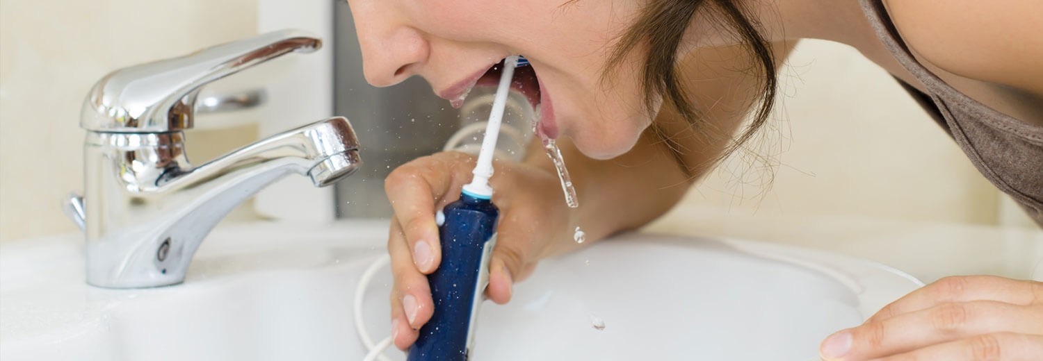 water pick with braces